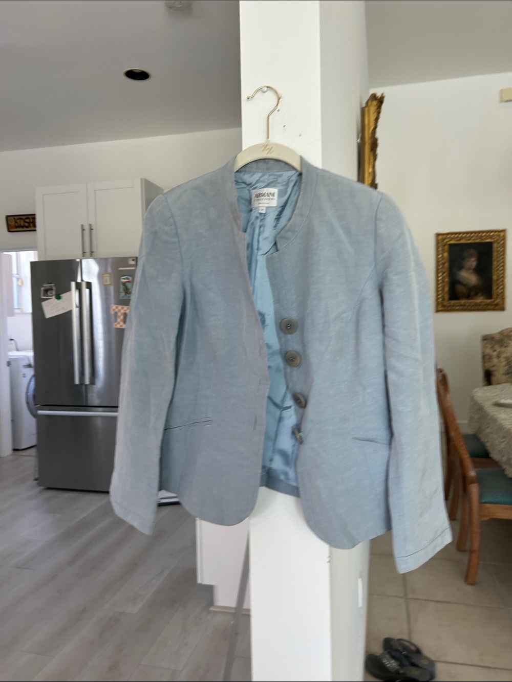 Armani Collezioni Light Blue Women's Jacket